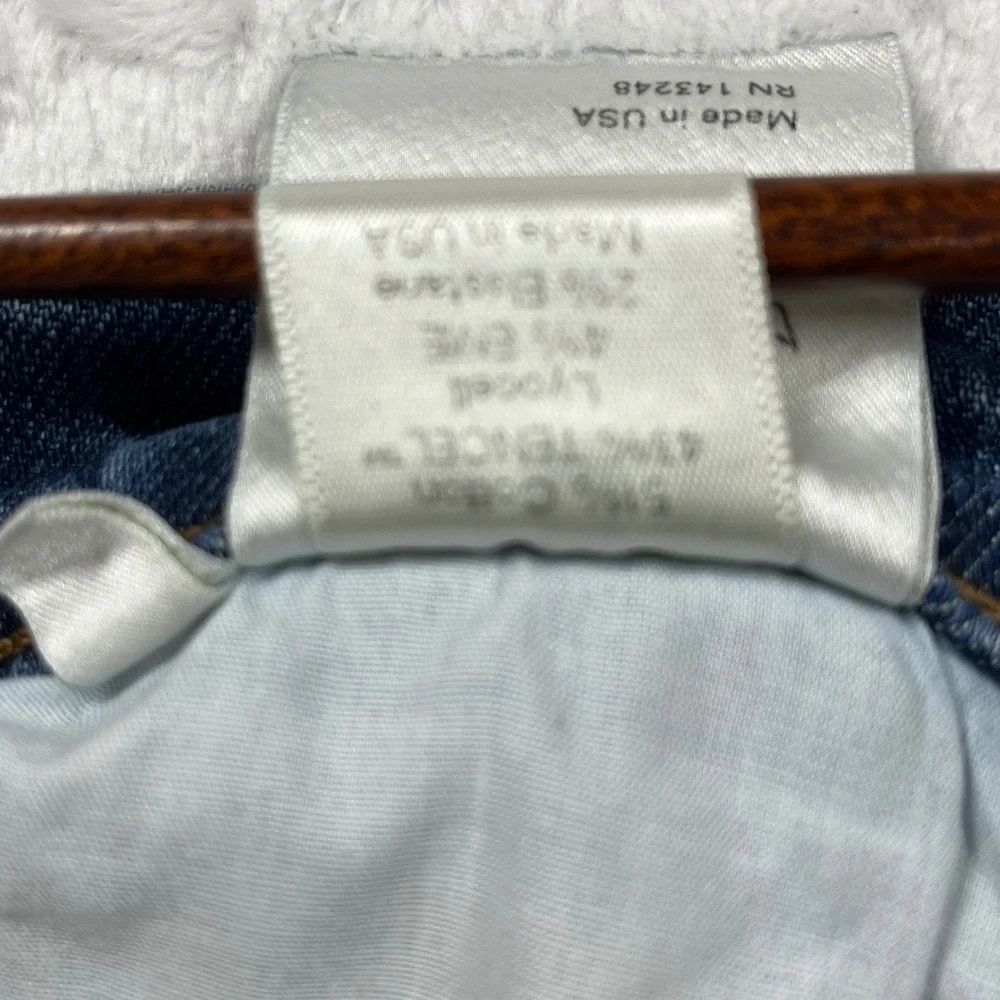 Reformation Mid Skinny Jeans Womens 26x29 Blue Rhine Wash Stretch Made in USA - Picture 8 of 14